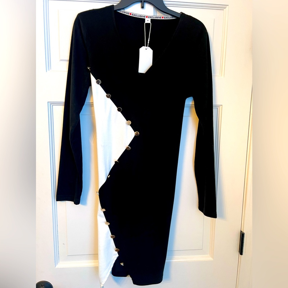 Black and white dress .  Size medium